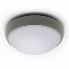 Φωτιστικό Πλαφονιέρα Φ21 LED 9W 230V 720Lm 4000K Λευκό Φως Polycarbonate Γκρι IP65 21-00916